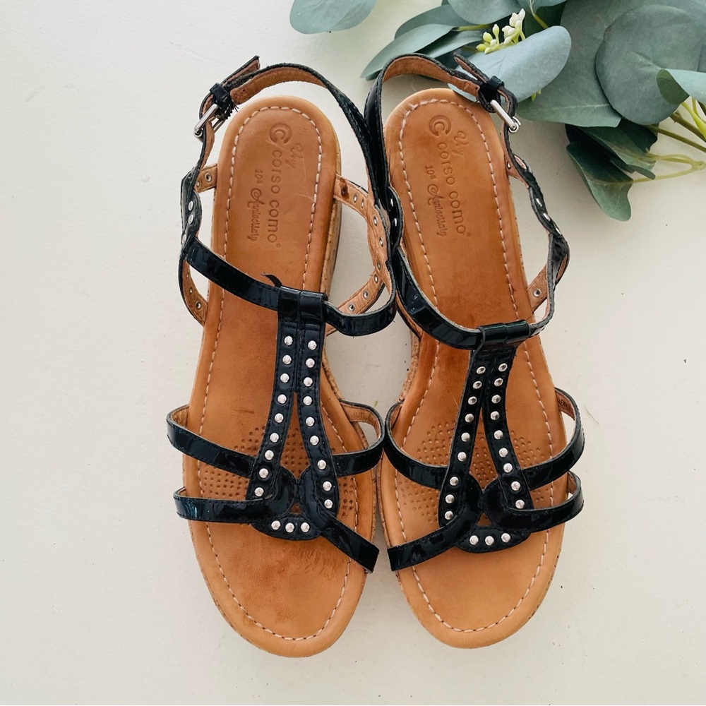 Corso Como 10th Aniversary Cork Platform Sandals